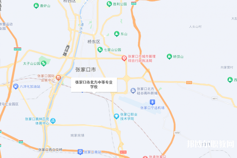 張家口市北方中等專業(yè)學校地址，乘車路線