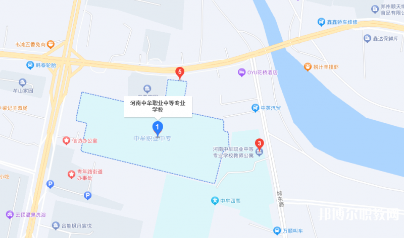 中牟縣職業(yè)中等專業(yè)學(xué)校地址，乘車路線
