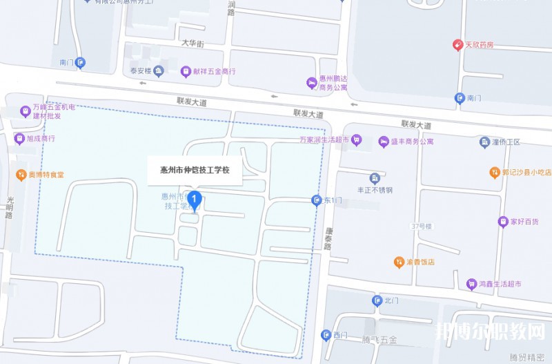 惠州市仲愷技工學(xué)校地址，乘車(chē)路線(xiàn)
